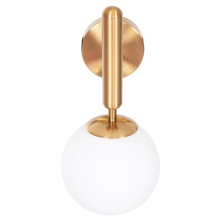 WALL SCONCE HOMY HM4470 METAL BASE IN GOLD-GLASS [E27] 14x21x33Hcm.