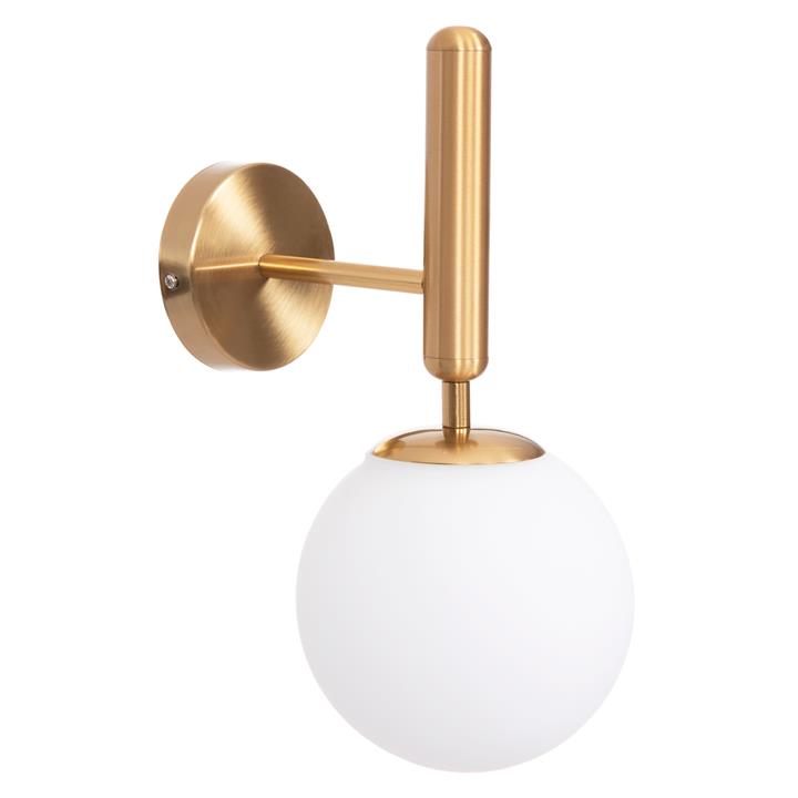 WALL SCONCE HOMY HM4470 METAL BASE IN GOLD-GLASS [E27] 14x21x33Hcm.