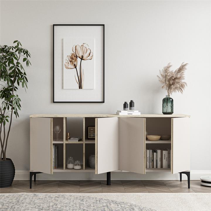 Vetine pakoworld sideboard in white shade 180x45x80cm