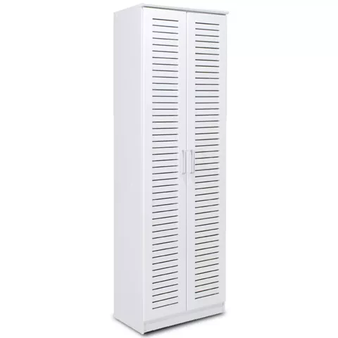 Shoe cabinet Sante pakoworld 21 pairs dark white 60x37x183cm