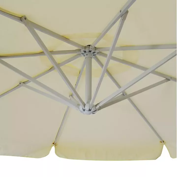 Hanging Umbrella D300x237cm. Rounded with 4 legs at the base HM6008