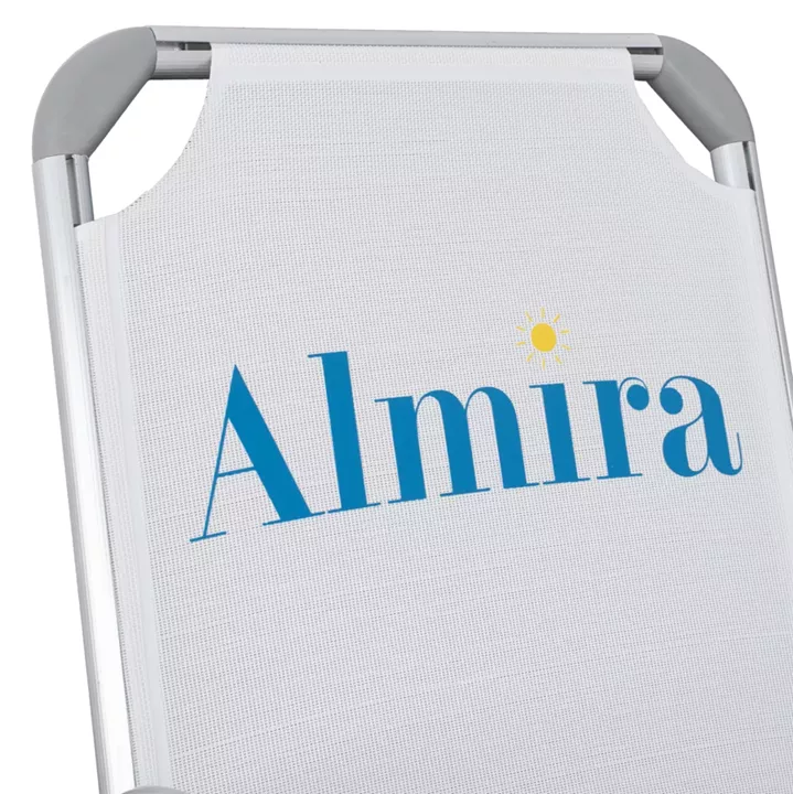 Chair for the beach HM5053.03 Heavy type White Aluminum 56x70x66cm.