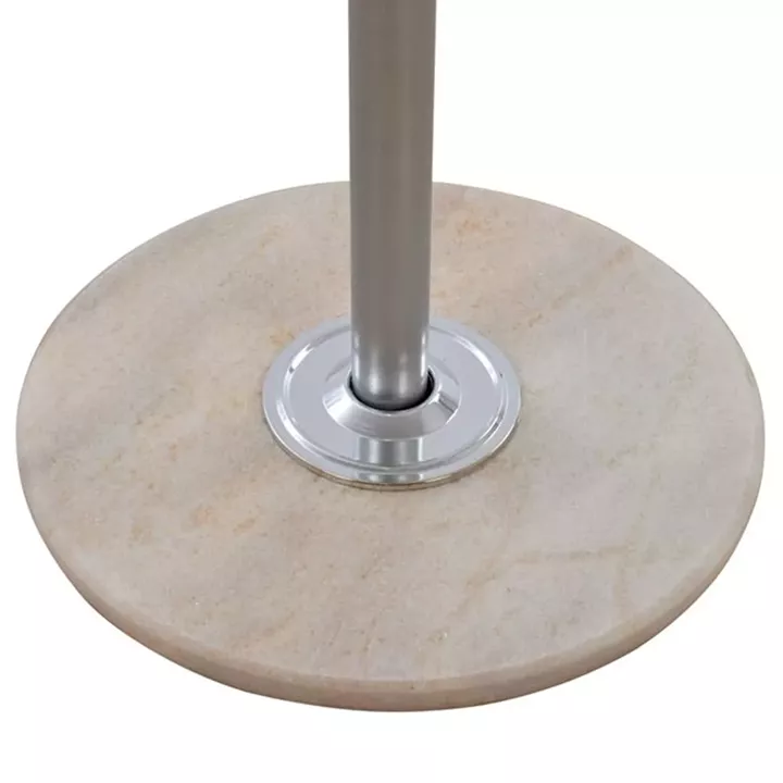 Hat/Coat Stand Metallic HM0038.40 rotating silver with marble ''37x170cm