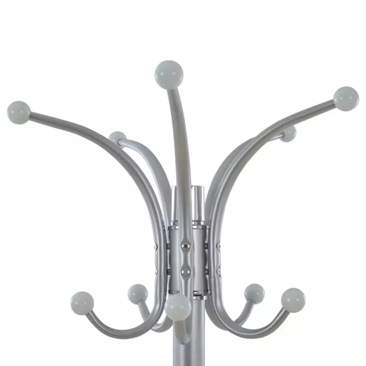 Hat/Coat Stand Metallic HM0038.40 rotating silver with marble ''37x170cm