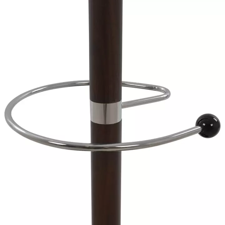 Hat/Coat Stand Metallic SHIA HM0038.05 rotating walnut with black marble base Φ37x170Η cm