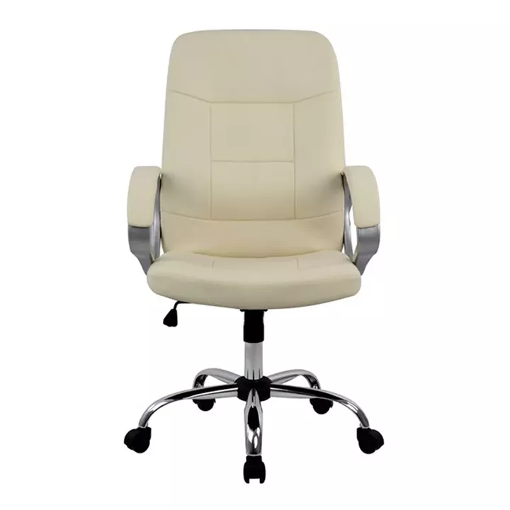 Manager's office chair HM1024.08 cream with chromed base 64x55x120