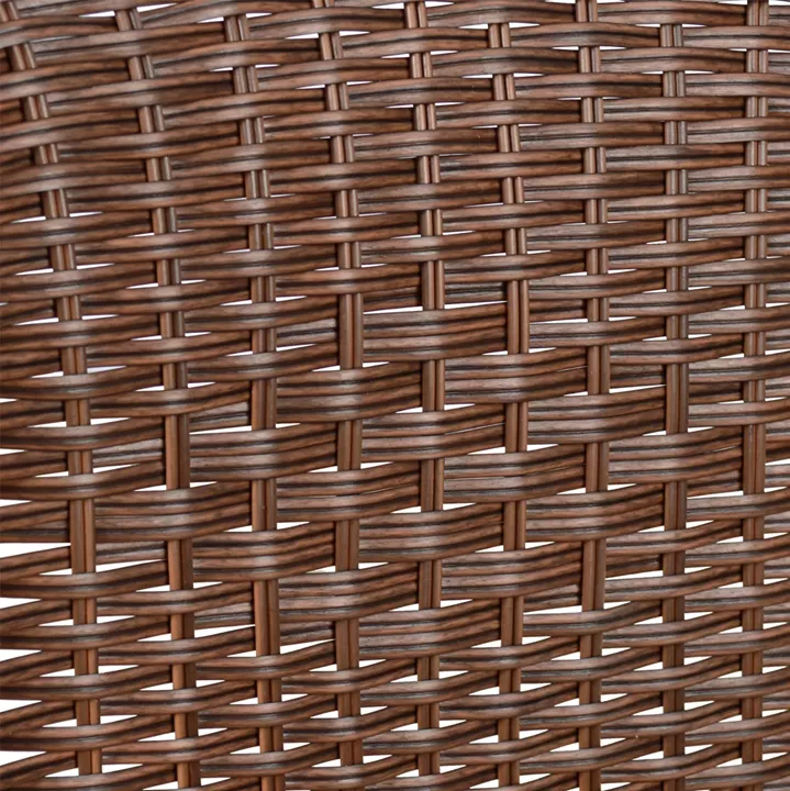Armchair Camel HM5015.02 Brown metallic with wicker 48x48-53x72 cm
