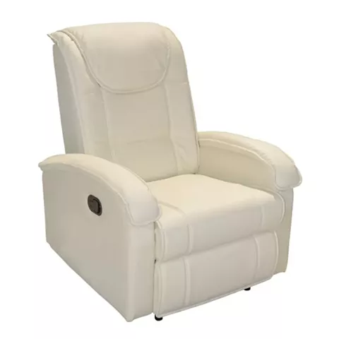 HM0026.02 Armchair, massage mechanism, PU OFF-WHITE 80x96x97 cm