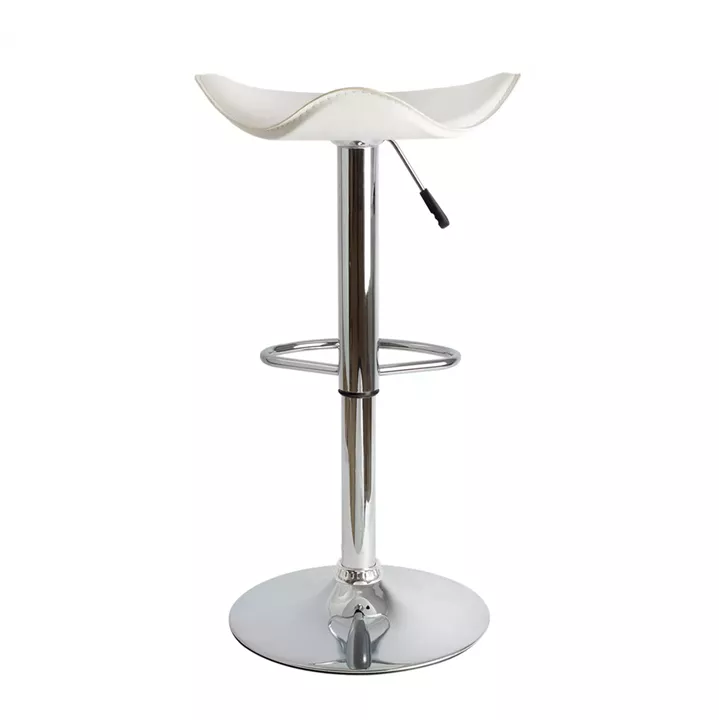 Bar Stool HM201.02 White PU with gas lift 45χ45χ82