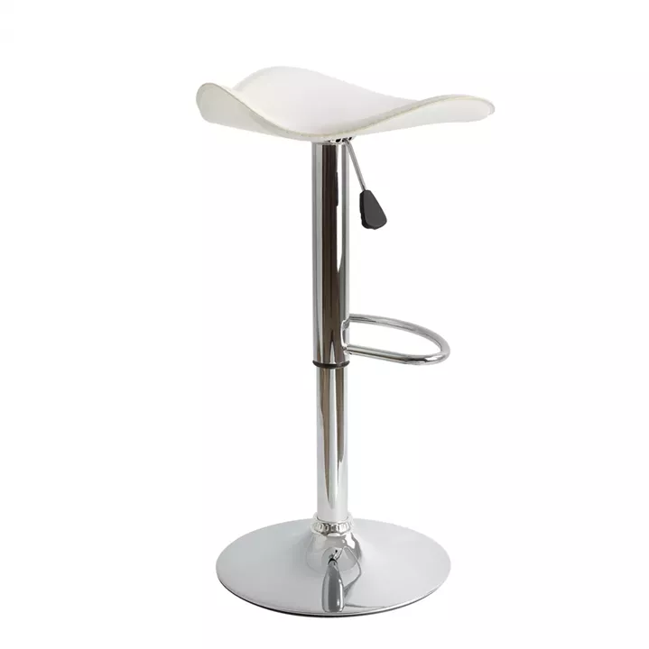 Bar Stool HM201.02 White PU with gas lift 45χ45χ82