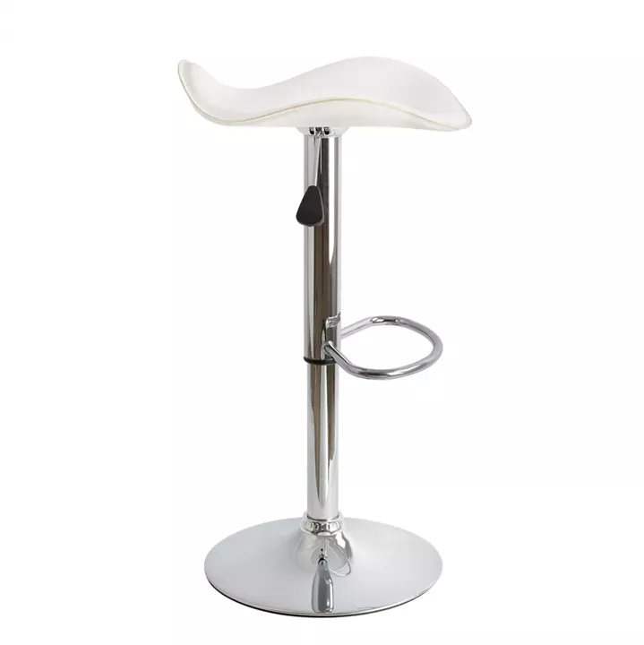 Bar Stool HM201.02 White PU with gas lift 45χ45χ82