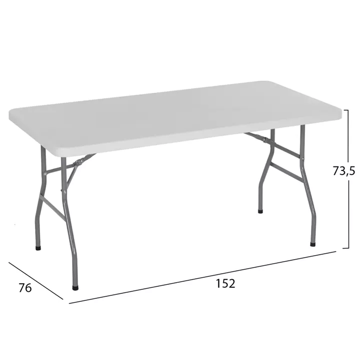 Table Catering-Conference HM5064 152Χ76Χ74 cm Foldable legs