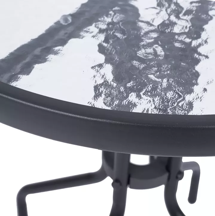 Table Metallic Lima Grey '60x68cm HM5079.01