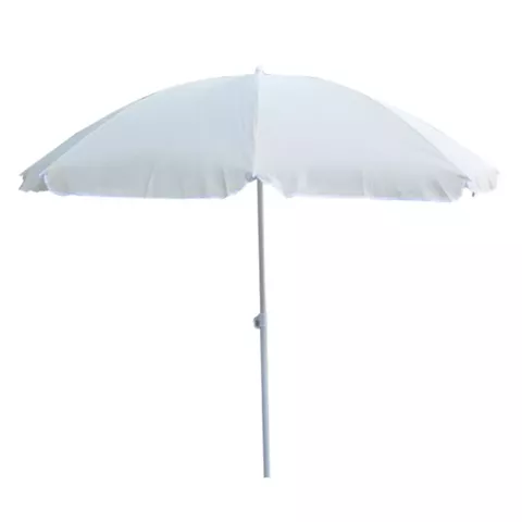 Umbrella for the beach Fiberglass Rays 2m HM6015.01 White