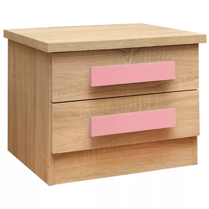 Nightstand table Playroom Sonama-Pink HM331+HM336.02 40Χ48Χ39cm