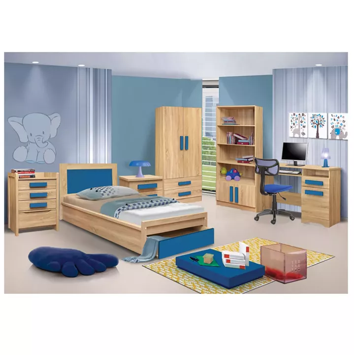 Desk Playroom Sonama-Blue Handles HM11154.01 110X55X76.5
