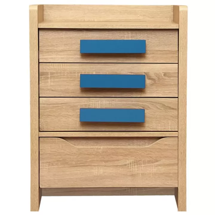 Drawer Playroom Sonama-Blue HM10217.02 63Χ40Χ80cm