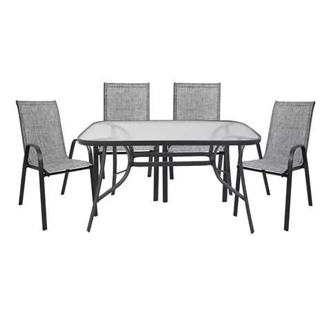 Set Dining Table 5 pieces with 4 chairs & Table HM5200.01