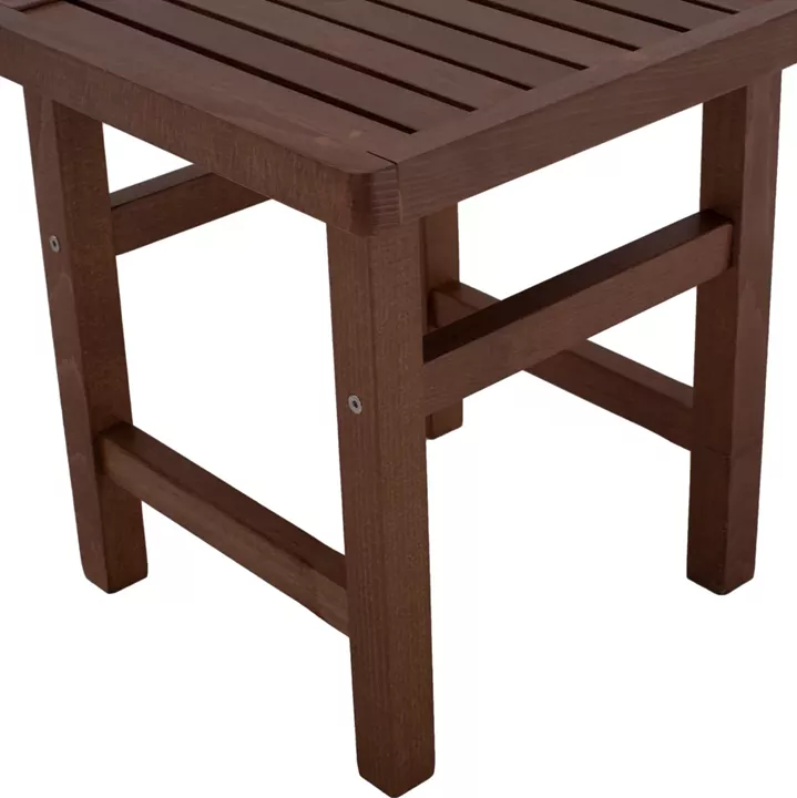 Stool-Table  Walnut Soaking  Koli 40x40 40Χ40X45cm HM289.02