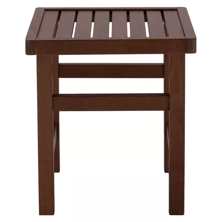 Stool-Table  Walnut Soaking  Koli 40x40 40Χ40X45cm HM289.02