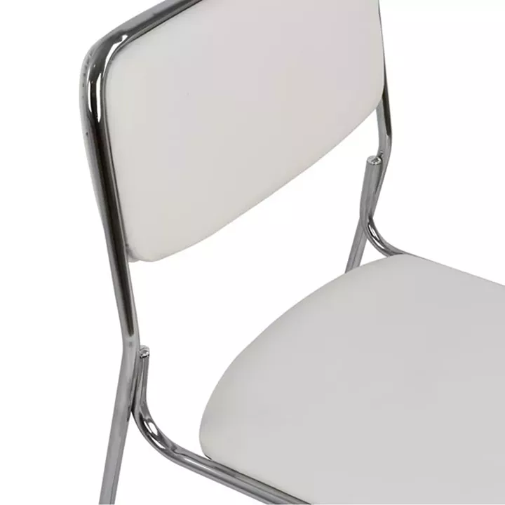 Conference office chair HM1019.02 White color 48,5x51,5x77 cm