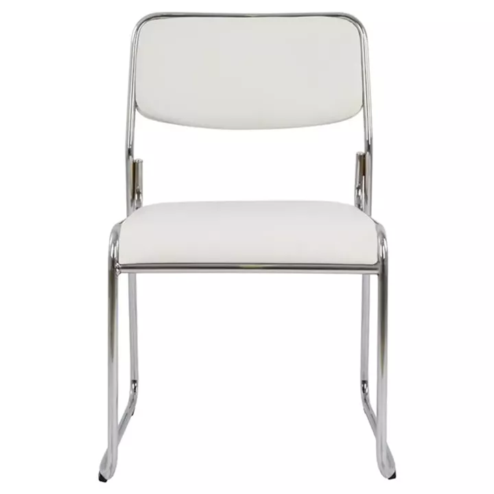 Conference office chair HM1019.02 White color 48,5x51,5x77 cm