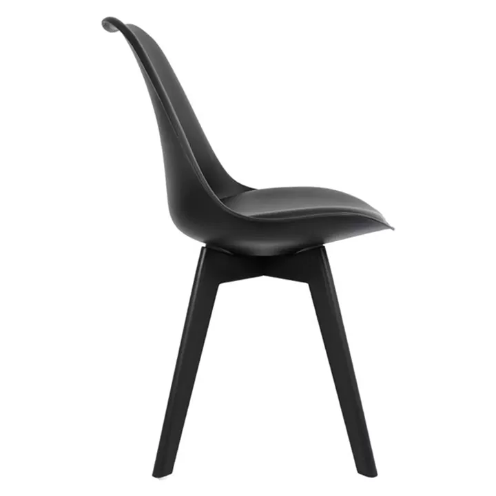Chair Vegas HM0033.32 POLYPROPYLENE-PU-BLACK 47,5x55x82 cm