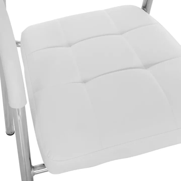 Conference office chair OBERON HM1018.02 White PU 51x52x88Hcm