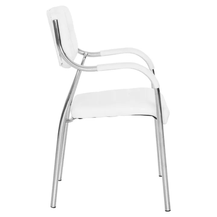 Conference office chair OBERON HM1018.02 White PU 51x52x88Hcm