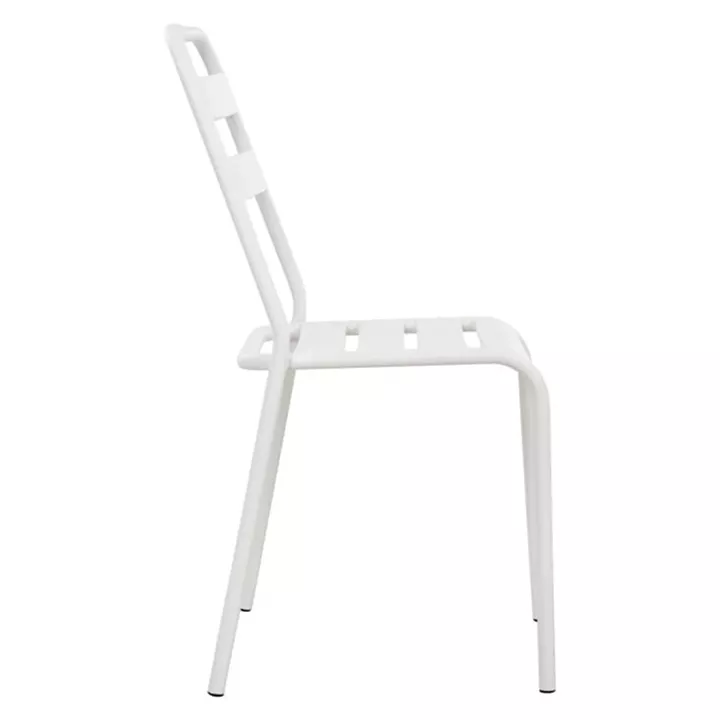 ΚΑΡΕΚΛΑ ΜΕΤΑΛΛΙΚΗ ΛΕΥΚΗ ΜΑΤ JASON HM5177.02 43x50x86cm