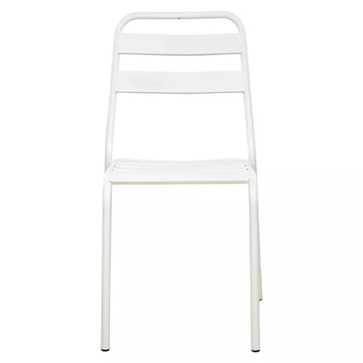 ΚΑΡΕΚΛΑ ΜΕΤΑΛΛΙΚΗ ΛΕΥΚΗ ΜΑΤ JASON HM5177.02 43x50x86cm