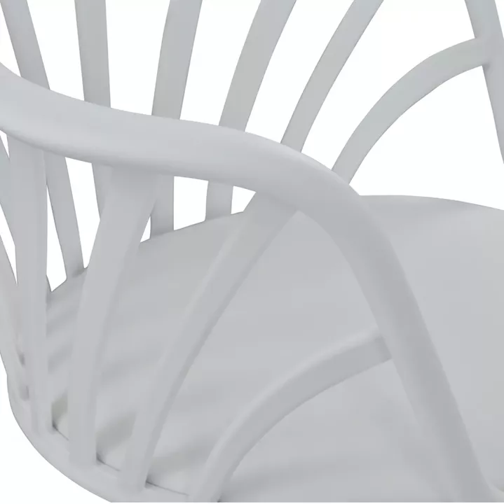 Dining chair HM8049.01 Anais White with wooden legs 60x61x85,5 cm