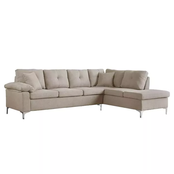 Corner right Sofa 282x197x90 cm HM3086R Beige