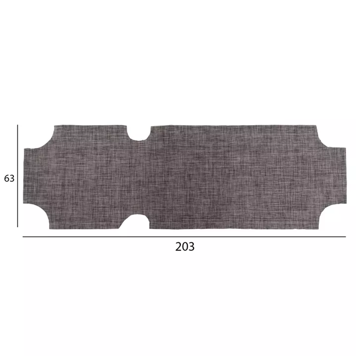 REPLACEMENT TEXTILENE COVER HM5072.10 600gr/m2 2x1 FOR CLASSIC SUNBEDS IN GREY