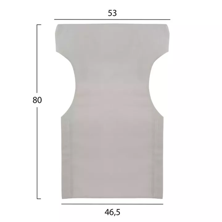 ΜΑΞΙΛΑΡΙ TEXTILENE 600gr/m2 2X1 ΕΚΡΟΥ ΓΙΑ ΠΟΛΥΘΡΟΝΑ ΣΚΗΝΟΘΕΤΗ HM5272.60 46.5Χ53Χ80Υεκ.