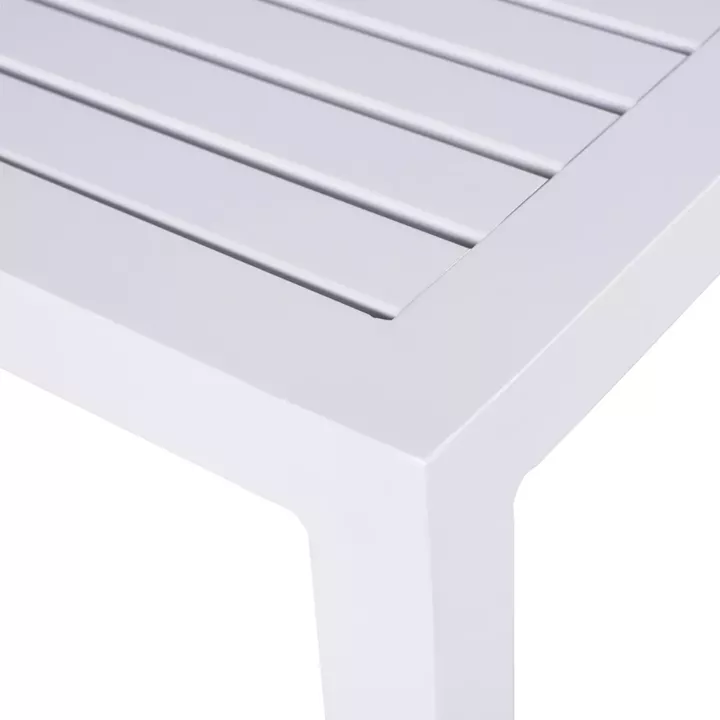 Aluminum Table HM5402.01 White 45x45x45,5 cm