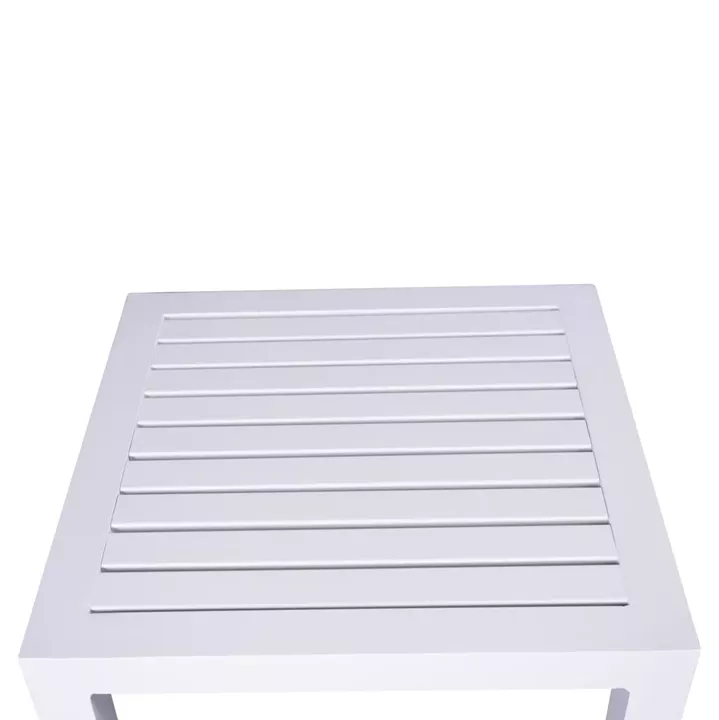 Aluminum Table HM5402.01 White 45x45x45,5 cm