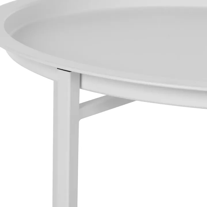 Table Foldable Metallic Grey '46cm HM5287.02