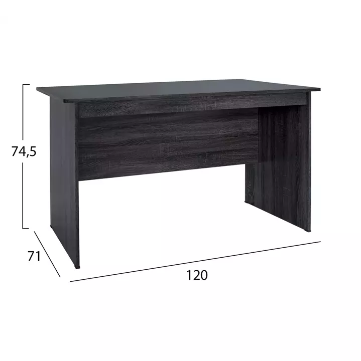 Office melamine 120x71x74.5 HM2285.01 grey color