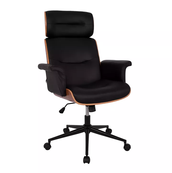 Manager's office chair Superior Pro HM1108.01 walnut-black color 74x74x116 cm