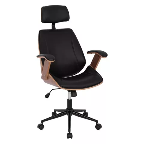 Manager's office chair Superior Pro HM1109.01 walnut color-black 63x67x123 cm