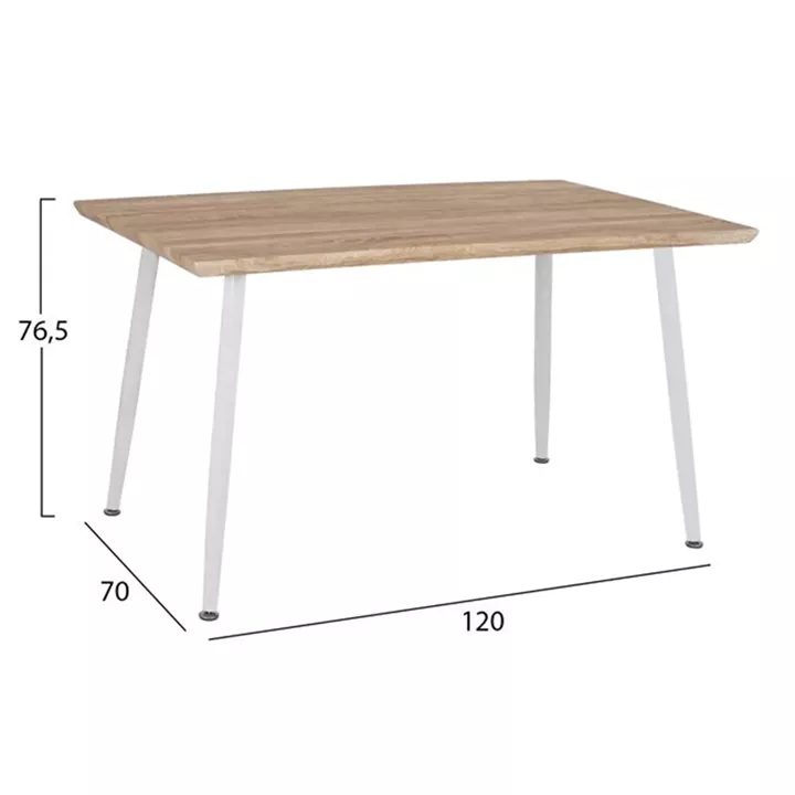 ΣΕΤ ΤΡΑΠΕΖΑΡΙΑΣ 5ΤΜΧ HM10350.02 ΤΡΑΠΕΖΙ 120x70x76,5 cm & ΚΑΡΕΚΛΕΣ VEGAS