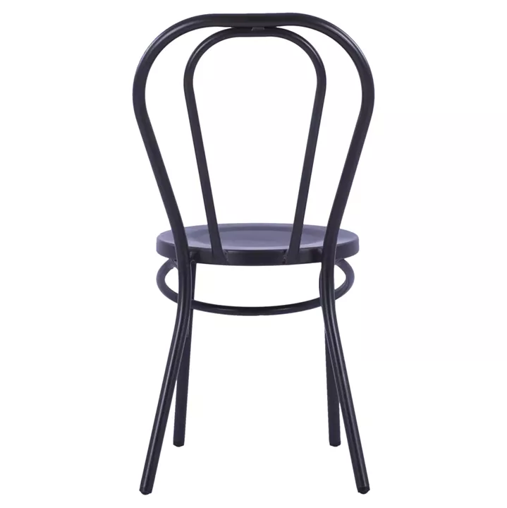 Aluminum chair Vienna Type Black Rusty HM5557.01 42x52x88,5 cm.