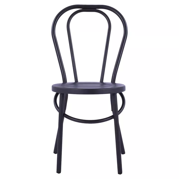 Aluminum chair Vienna Type Black Rusty HM5557.01 42x52x88,5 cm.