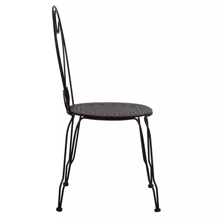 Chair Metallic Amore Black 42x48x90 cm. HM5007.11