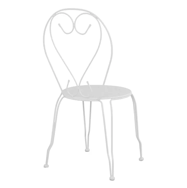Metallic chair Amore White 42x48x90 cm HM5007.12