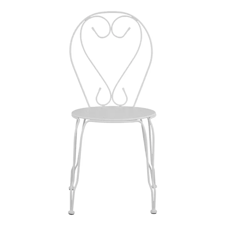 Metallic chair Amore White 42x48x90 cm HM5007.12