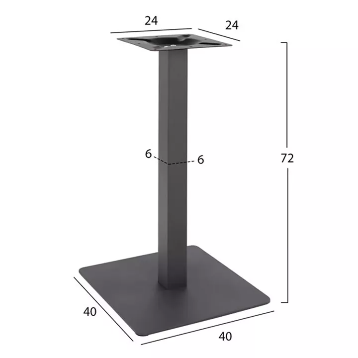 Base Metallic Grey 40x40x72 HM414.20