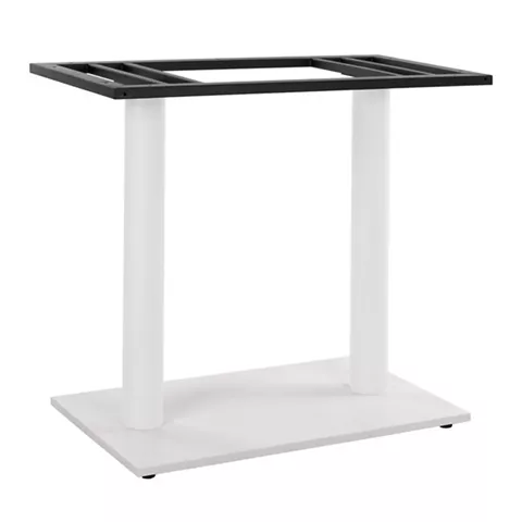Base Metallic Double White Matte 40x70x72 with adjusters HM435.12