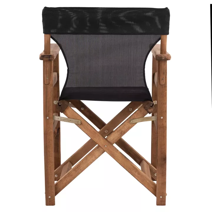 Director's chair Limnos Walnut with textline Black HM10368.05